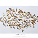10Pcs Long Water Drop Rhinestone Nail Decor