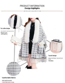 Plus Size Tassel Knitted Cardigan with Fur Collar
