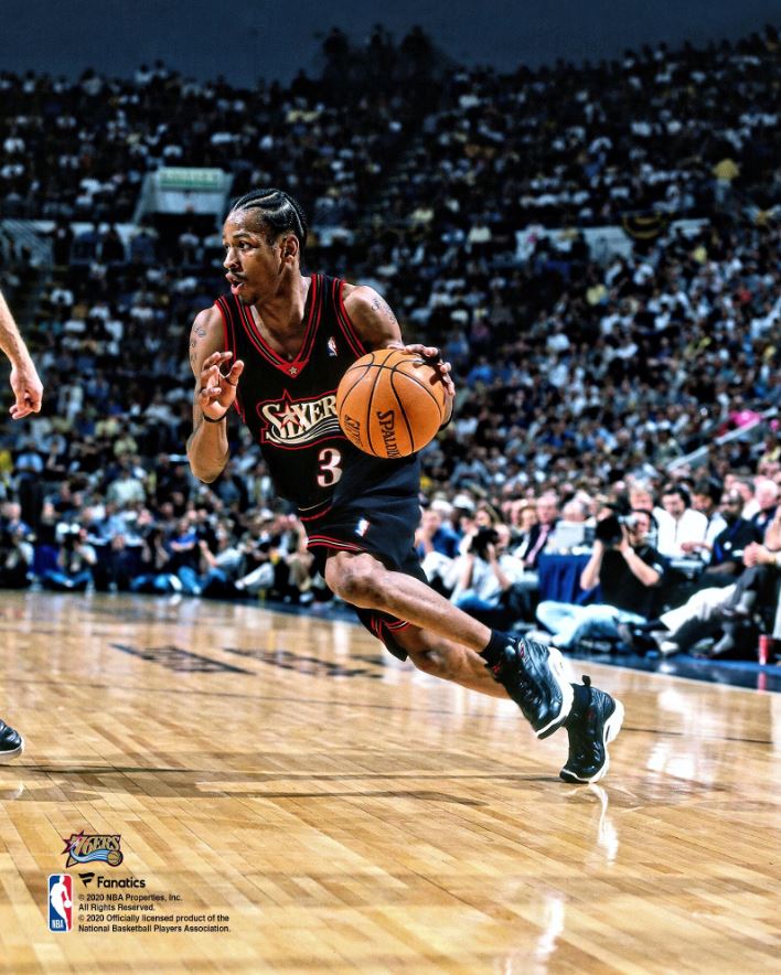Allen Iverson in Action Philadelphia 76ers 8