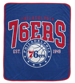 Philadelphia 76ers 50" x 60" Vintage Arch Block Blanket