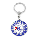 Philadelphia 76ers Metal Logo Keychain