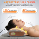 3-in-1 Neck Massager Pillow Ergonomic Massager with Heating Vibration Air Compression 30Min Timer for Neck Back Shoulder Pain Relief