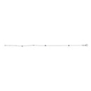 14K White Gold Alternating Blue Sapphire and Diamond Bezel Station Chain Bracelet - Size 7.5 inch