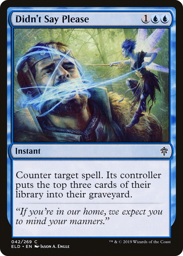 Didn't Say Please (ELD-042) - Throne of Eldraine Foil