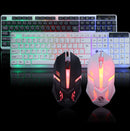 Backlit keyboard and mouse