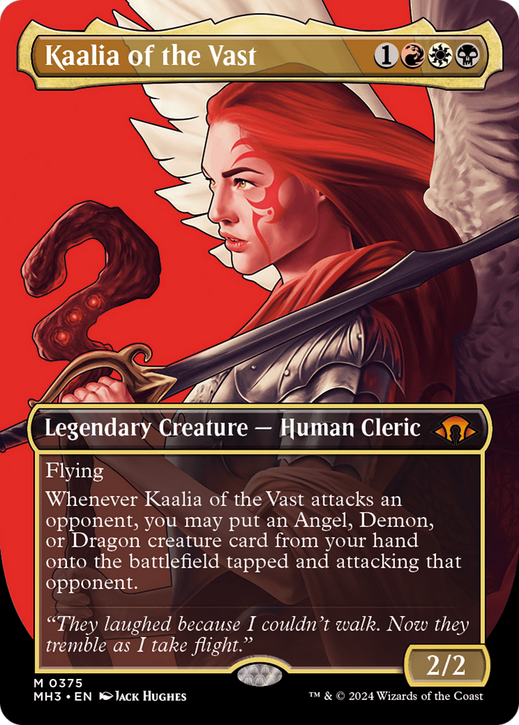 Kaalia of the Vast (Borderless) (0375) (MH3-375) - Modern Horizons 3 (Borderless)