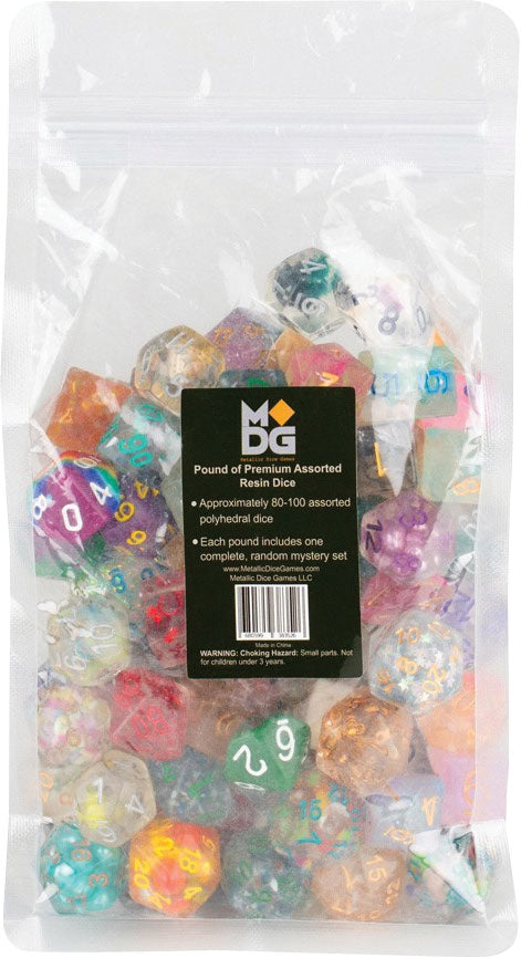 Pound of Assorted MDG Premium Resin Dice