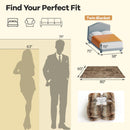 780GSM Soft Plush Fuzzy Luxury Faux Fox Fur Blanket for Sofa-Brown