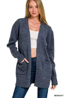 Zenana Open Front Sweater Cardigan