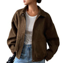 Women's Casual Versatile Suede Casual Jacket