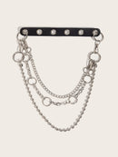 Fashionable And Versatile Double-layer Metal Belt Chain