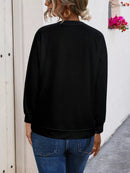 Graphic Round Neck Dropped Shoulder T-Shirt