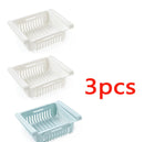 Stretchable Multifunction Refrigerator Storage Basket