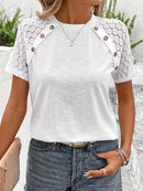 Plus Size Ruffled Sleeve Tee