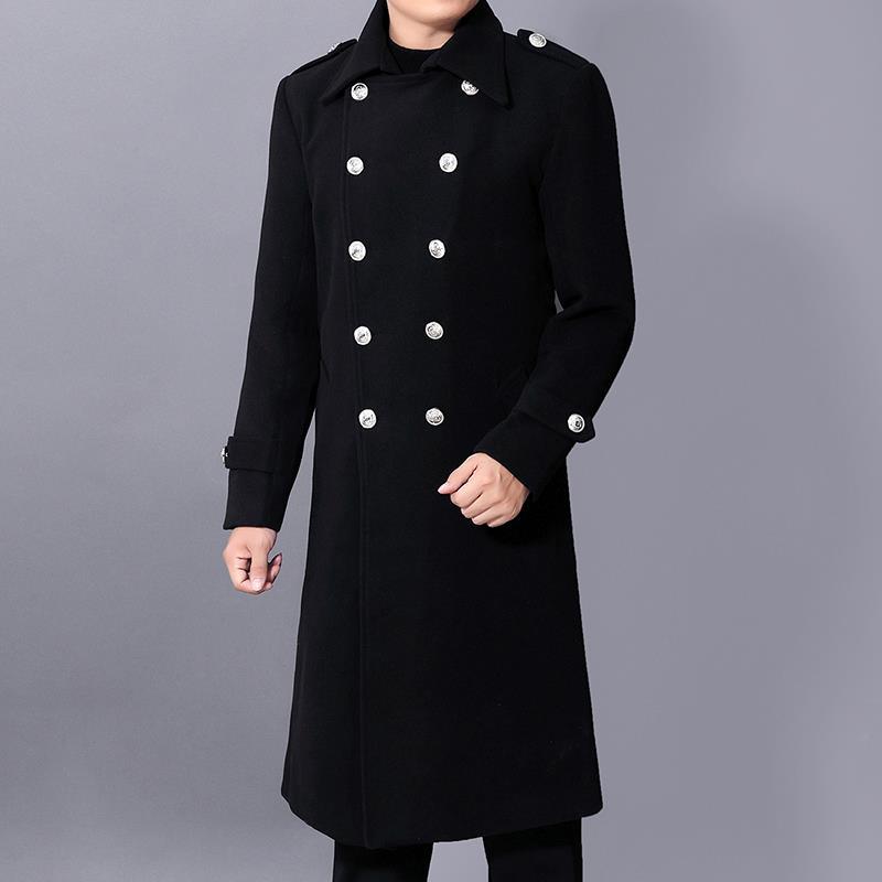 Autumn And Winter New Slim-fit Wool Coat Men's Coat