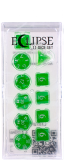 Ultra PRO: 11-Dice Set - Eclipse (Lime Green)