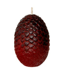 Game of Thrones: Sculpted Dragon Egg Candle [Red]