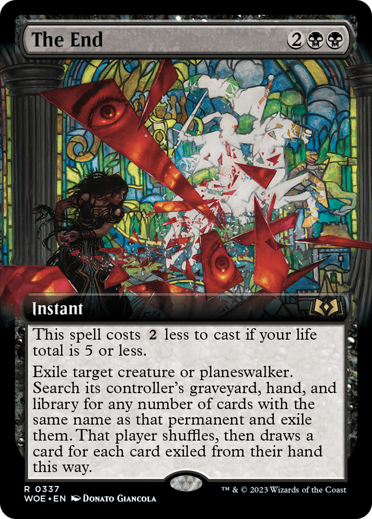 The End (WOE-337) - Wilds of Eldraine: (Extended Art) Foil