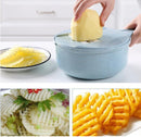 8-in-1 Mandoline Slicer with Strainer and Grater