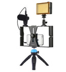 Compatible with Apple, Mobile Photography Set Mobile Live Rabbit Cage Set Microphone Tripod with Supplementary Light