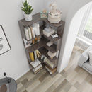 6-Tier L-Shaped Corner Bookshelf with Anti-Tip Safety Kit