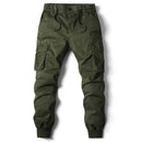 Solid Color Skinny Multi-pocket Men's Work Pants