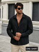 Men's Performance Textured Shirt Breathable, Stylish, All-Season