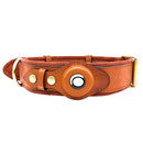 Location Tracker First Layer Leather Dog Pet Collar