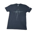 Black John 3:16 Reflective Adult T-Shirt
