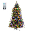 5 Feet Artificial Xmas Tree Hinged with 11 Lighting Modes and Remote Control