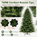 5 Feet Artificial Xmas Tree Hinged with 11 Lighting Modes and Remote Control
