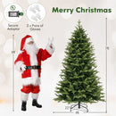 5 Feet Artificial Xmas Tree Hinged with 11 Lighting Modes and Remote Control