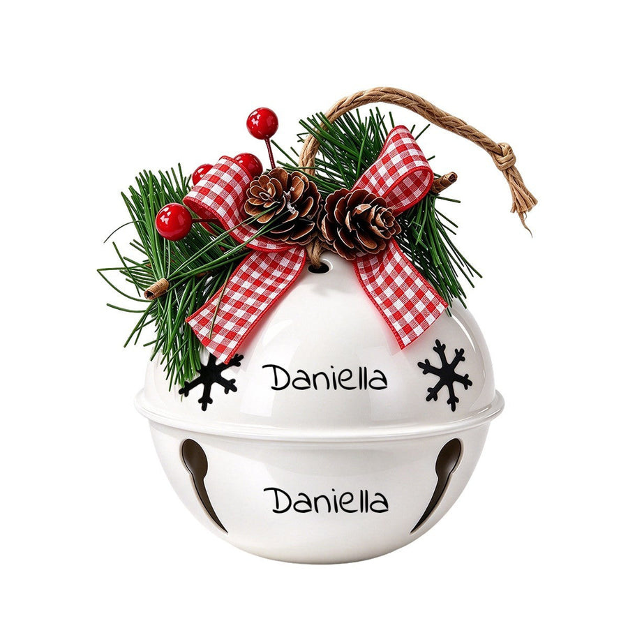 Personalized Christmas Jingle Bell Ornament - Add your Name
