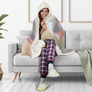 Personalized Elephant Hooded Fleece Blanket | Custom Name Gift