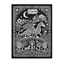 Dragon Doodle Reversible Oxford Fabric And Flannel Blanket
