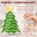 Personalized Christmas Tree Photo Plaque | Six Names