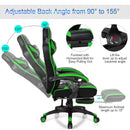 Adjustable Gaming Chair with Footrest