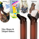 2-Shoe Electric Shoe Dryer with Portable Adjustable Warmer
