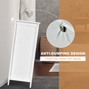 2-Door Bathroom Floor Storage Cabinet Space Saver Organizer