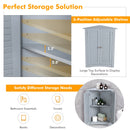 Bathroom Corner Storage Freestanding Floor Cabinet with Shutter Door