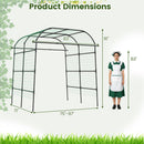 7.5 FT Tall Metal Garden Arch Trellis for Climbing Plants Outdoor
