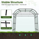 7.5 FT Tall Metal Garden Arch Trellis for Climbing Plants Outdoor
