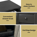 2PCS Nightstand W/2 Drawer Multipurpose