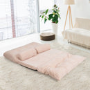 6-Position Adjustable Sleeper Lounge Couch with 2 Pillows