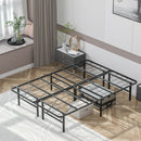 Twin/Full/Queen Size Foldable Metal Platform Bed with Tool-Free Assembly