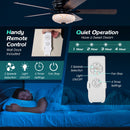 52 Inch Ceiling Fan with 3 Wind Speeds and 5 Reversible Blades