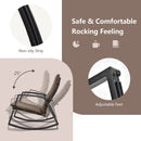 3 Pieces Patio Rattan Rocking Furniture Set
