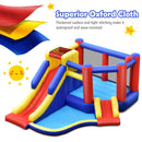 Kids Inflatable Bouncy Castle with Double Slides without Air Blower