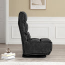 360-Degree Swivel Folding Floor Chair with 6 Adjustable Positions