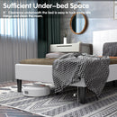Platform Bed with Button Tufted Headboard